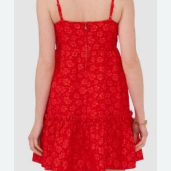 Cece Red Floral Sundress NWOT size large - Picture 3 of 8